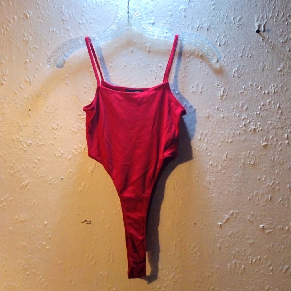 Fashion Nova, red, tank top, bodysuit - Picture 2 of 6